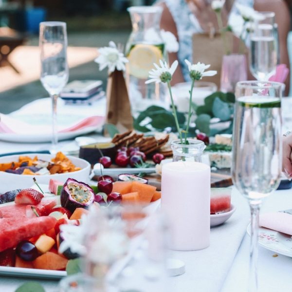 Summer fresh, nothing better than to enjoy a dinner party with friends. Photo by Maddi Bazzocco on Unsplash