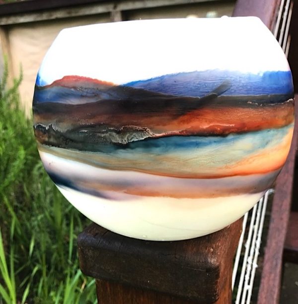 Azure and ochre blend to paint unique landscapes rich in colour and beauty. Photo: Integrity Candles.