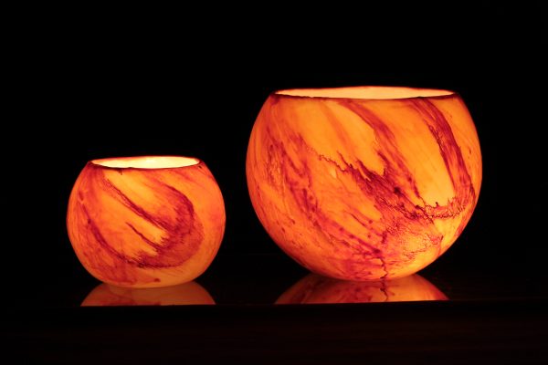 Example of Twin Set: Small and Large Planet Lanterns - Helios Design. Photo by Integrity Candles