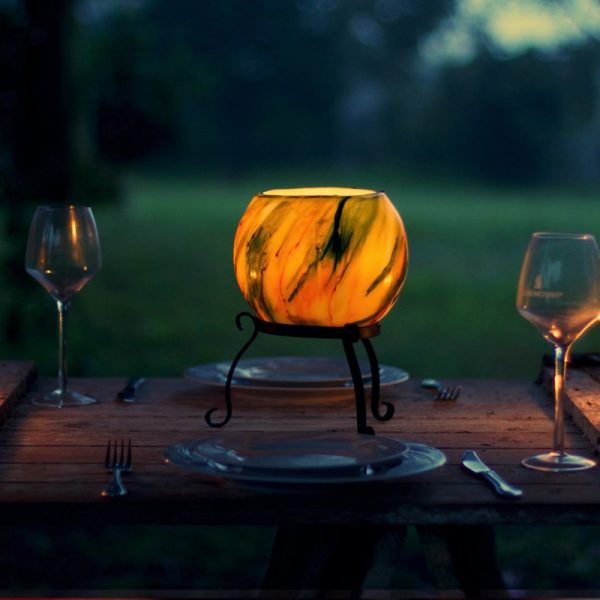 Sitting proud on the table, your lantern offers a soft lighting option while intriging your guests.